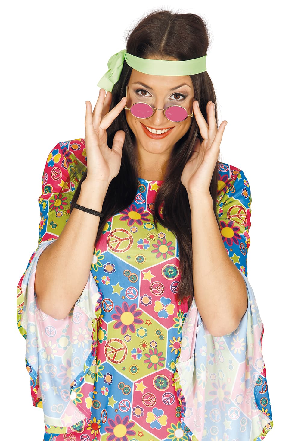 Lyserøde hippiebriller