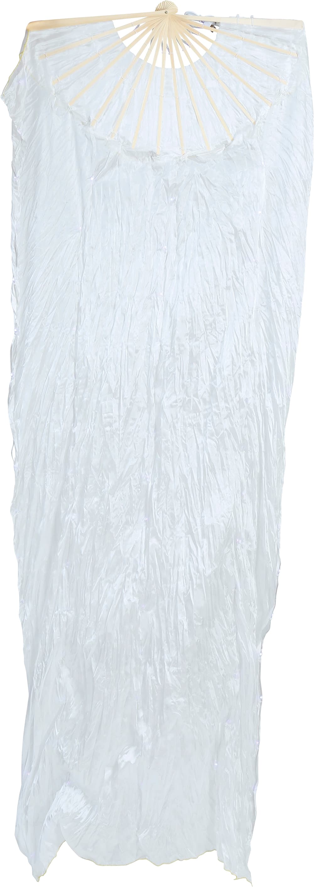 Hvid vifte med multifunktionel LED 75 × 150 cm
