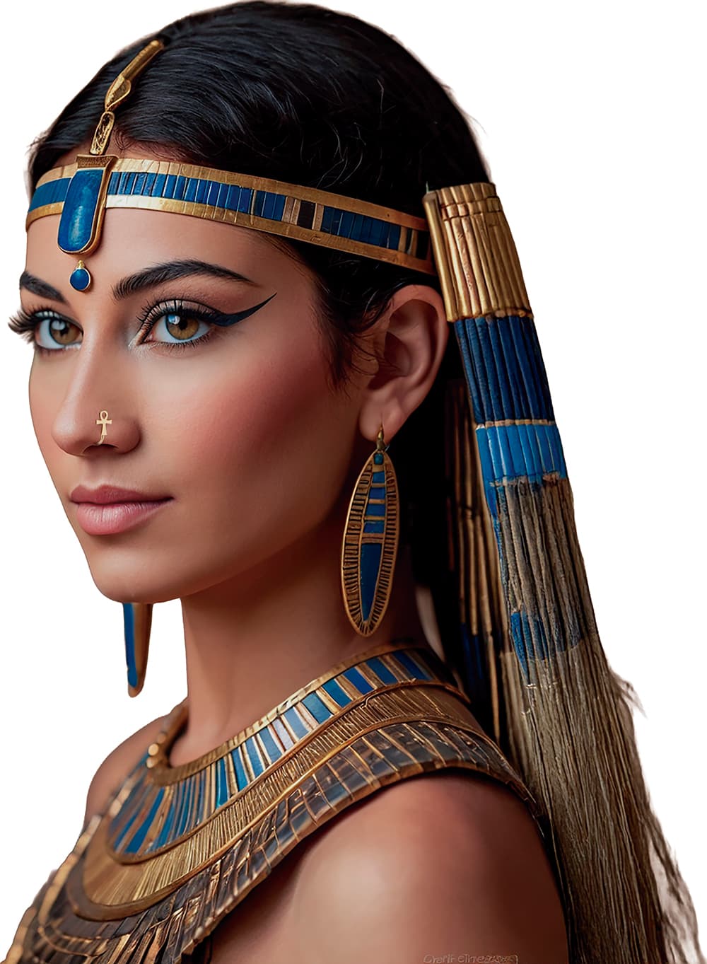 Falsk piercing med Horus' øje