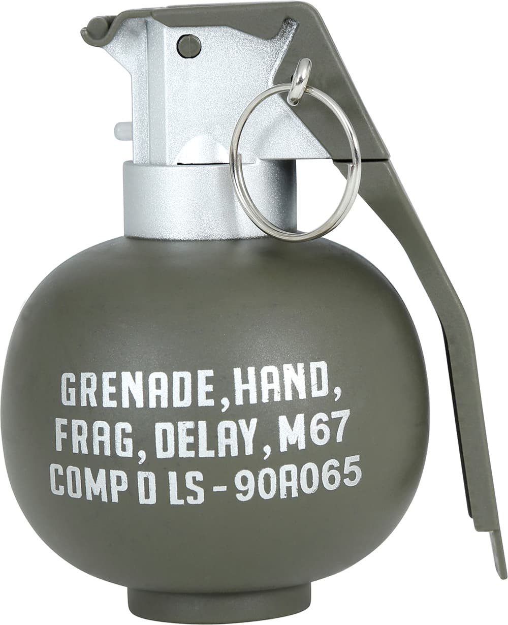 Granat med lys og lyd, 10 cm