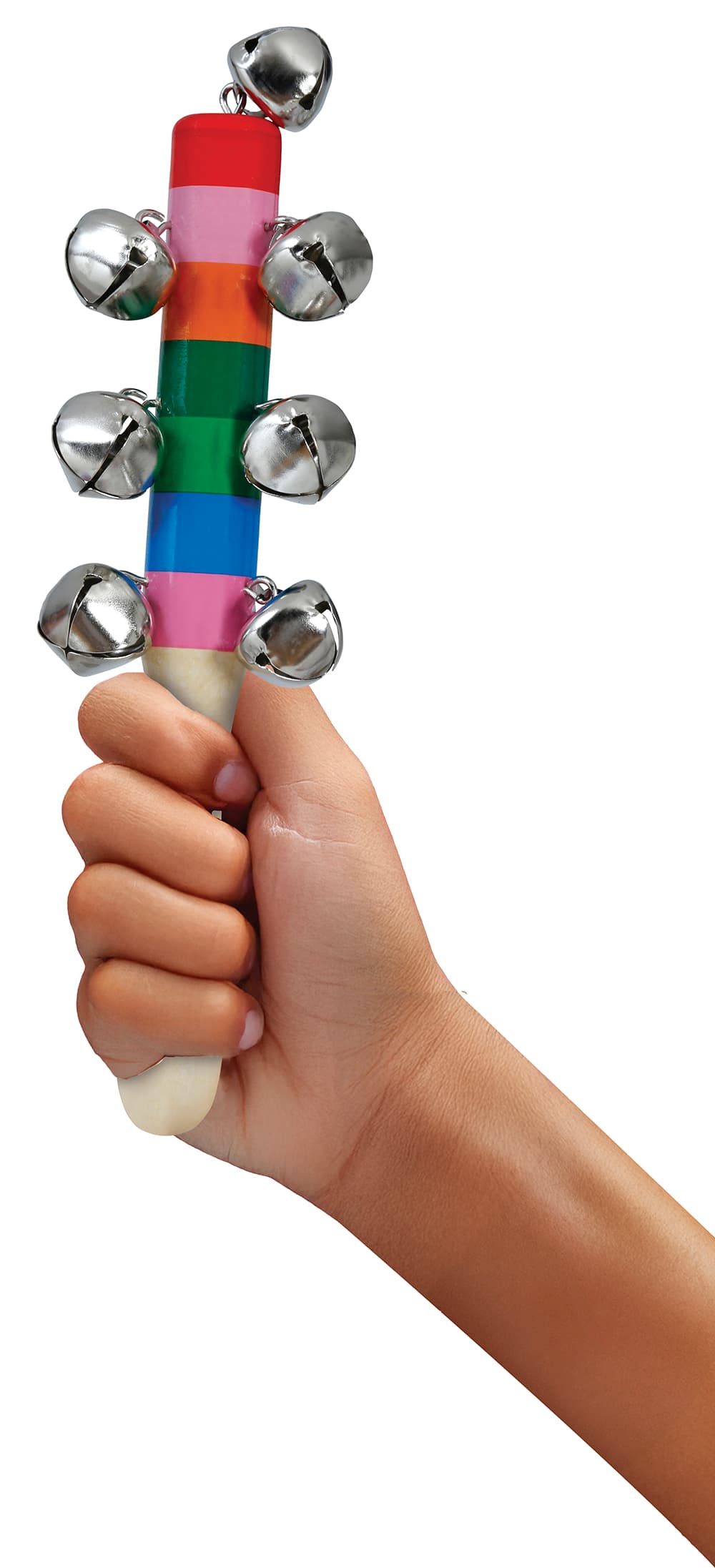 Rangle med bjælder i træ, 20 cm