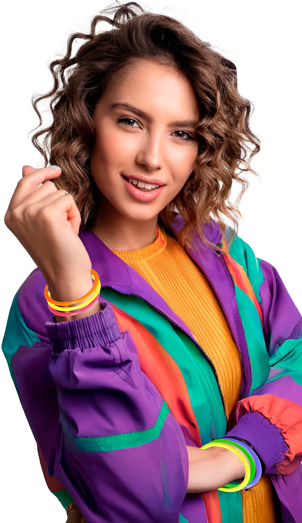 Pose med 4 assorterede armbånd, 7,5 cm