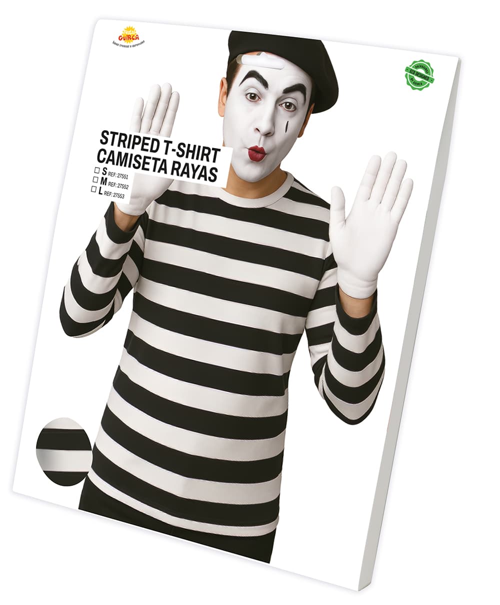 Stribet T-shirt til voksne, model 27552
