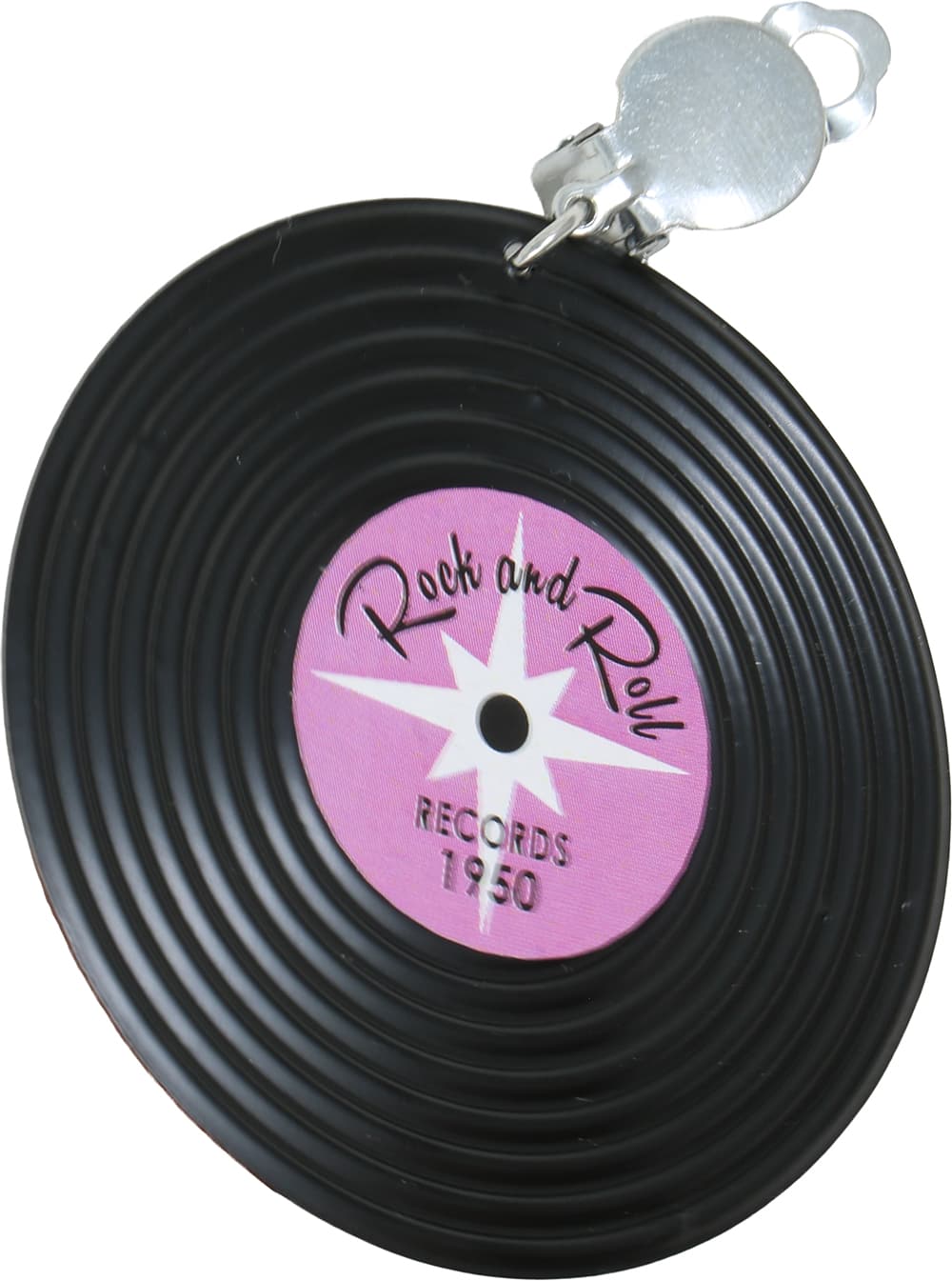 Vinylplade-øreringe, 5 cm