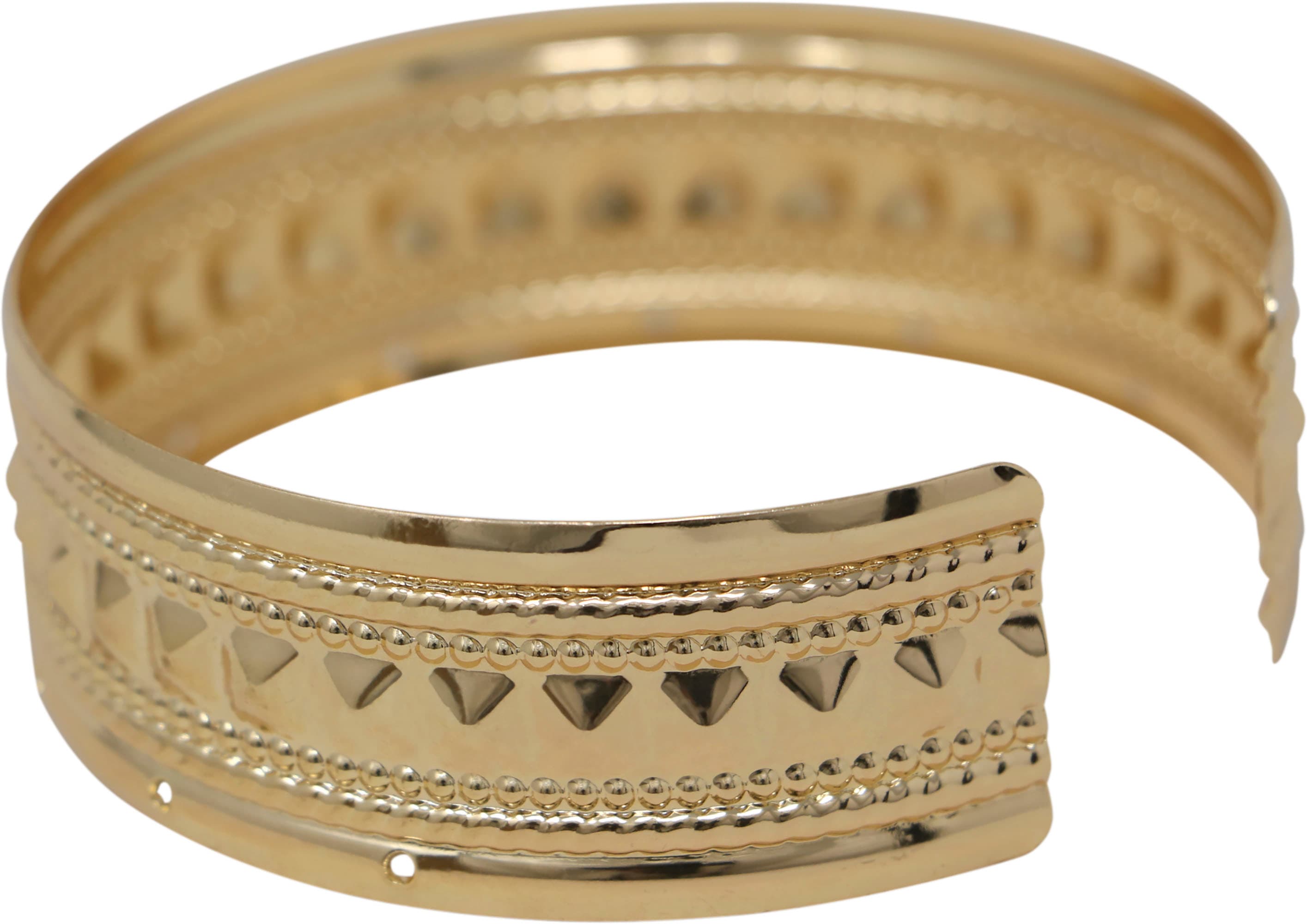 Metallisk armbånd, guld