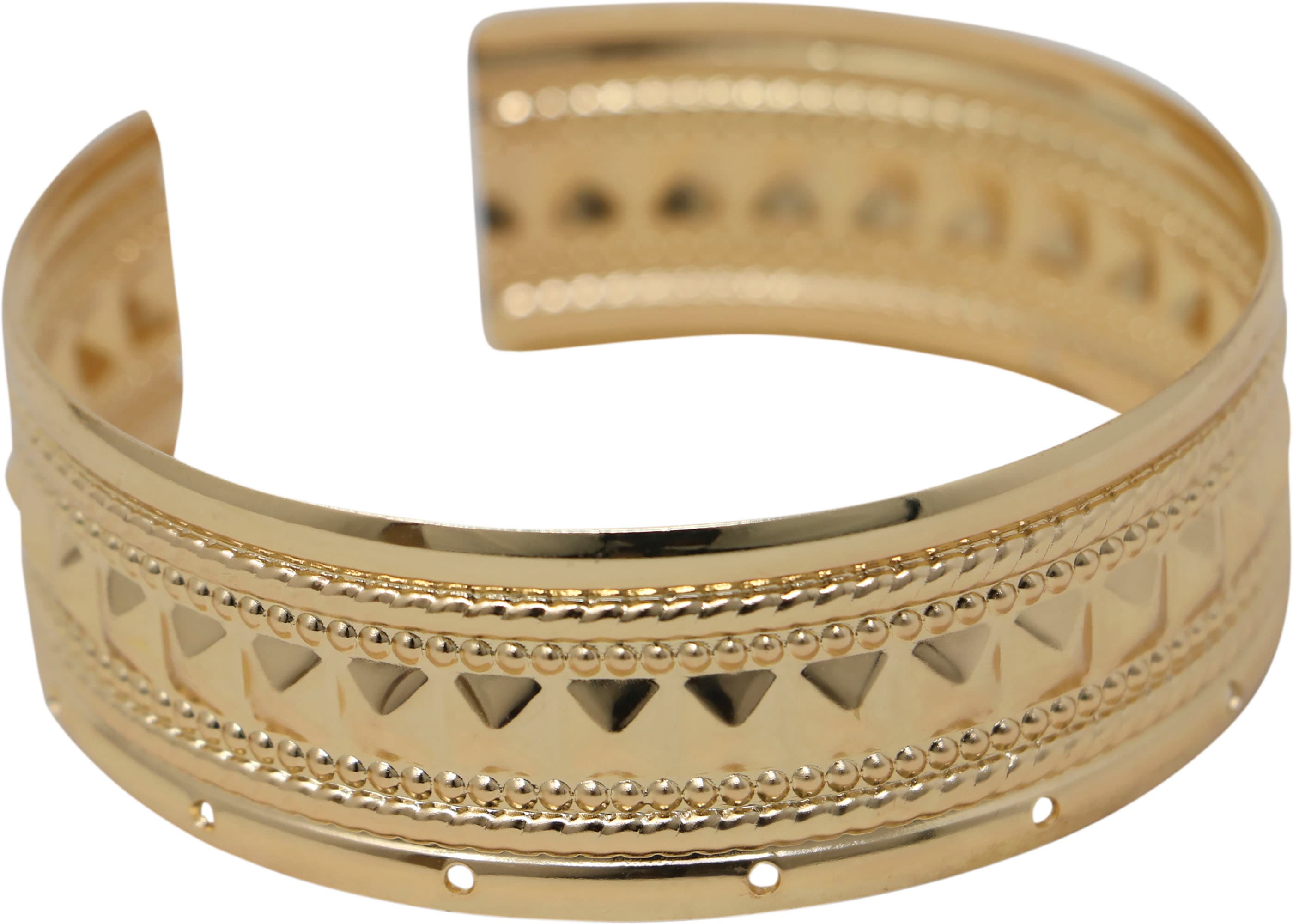 Metallisk armbånd, guld