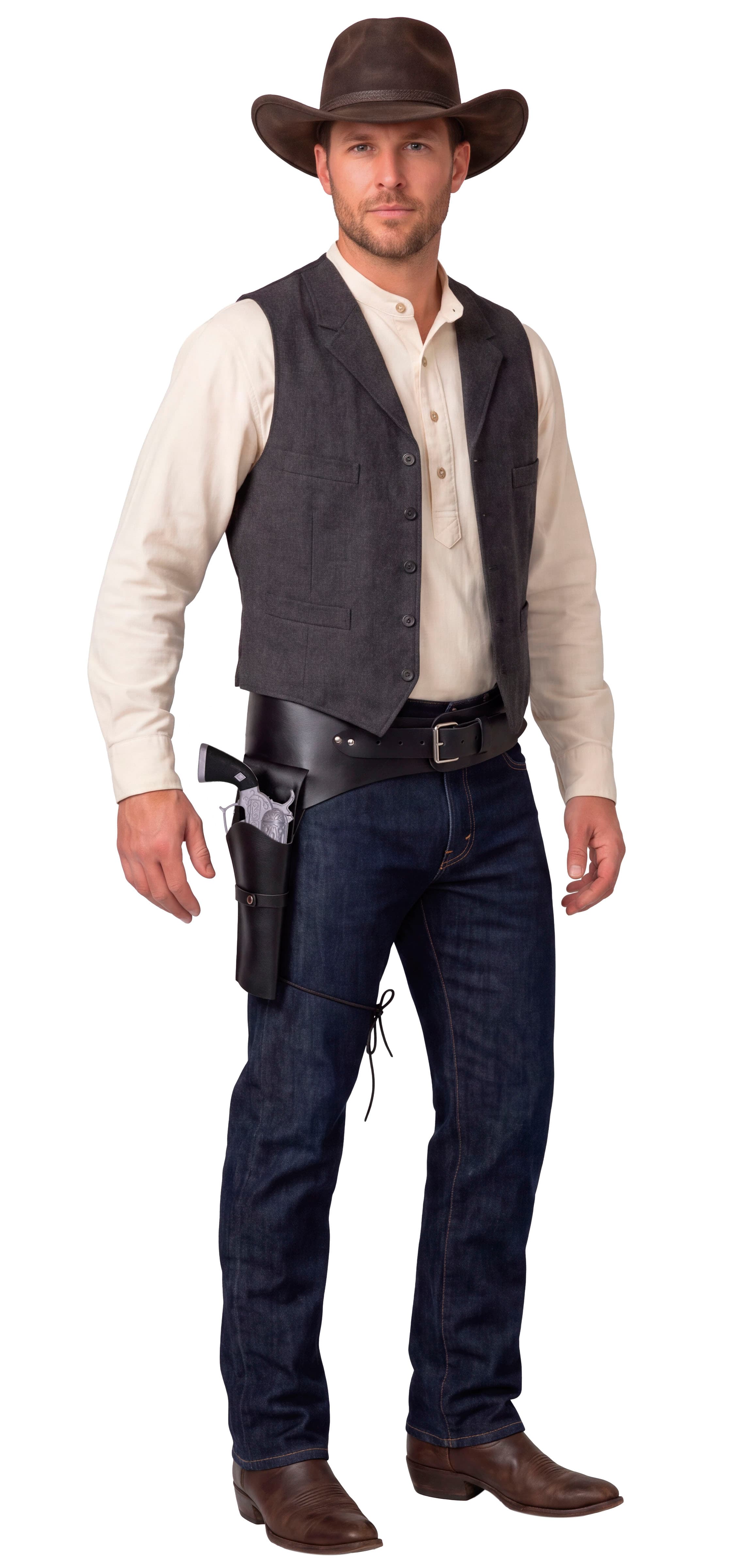 Cowboyhylster i kunstlæder