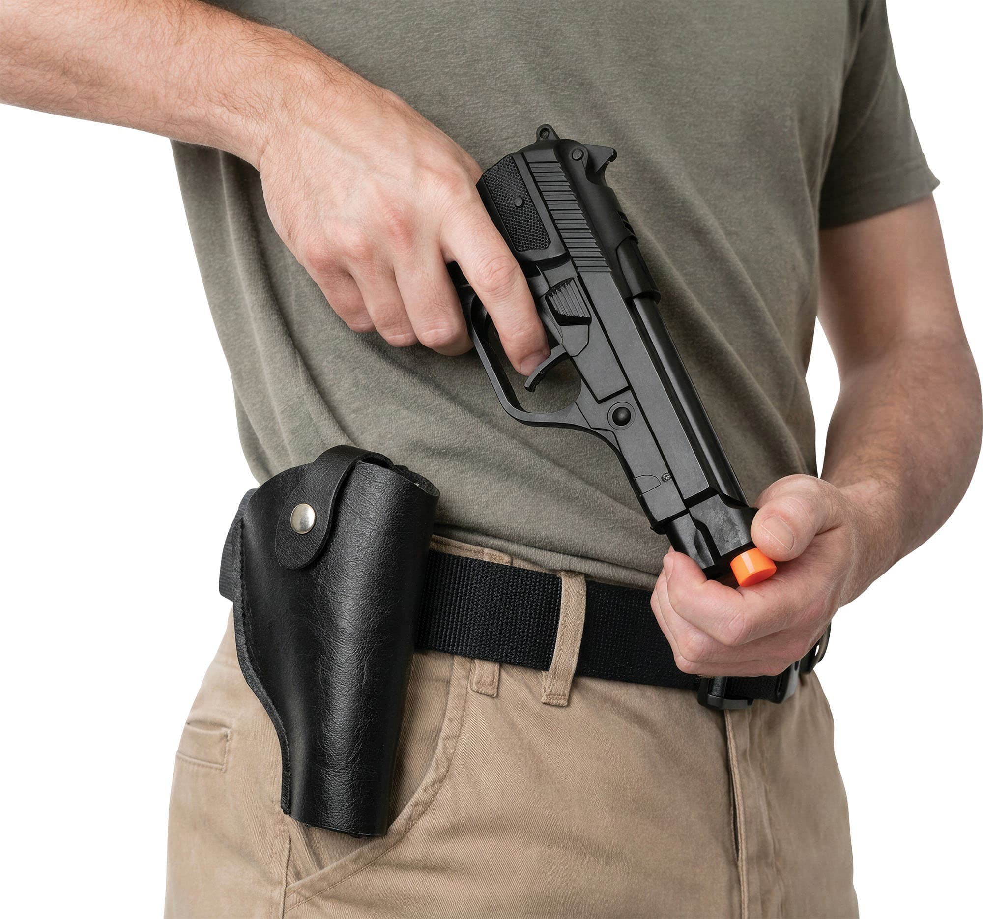 Pistol med hylster