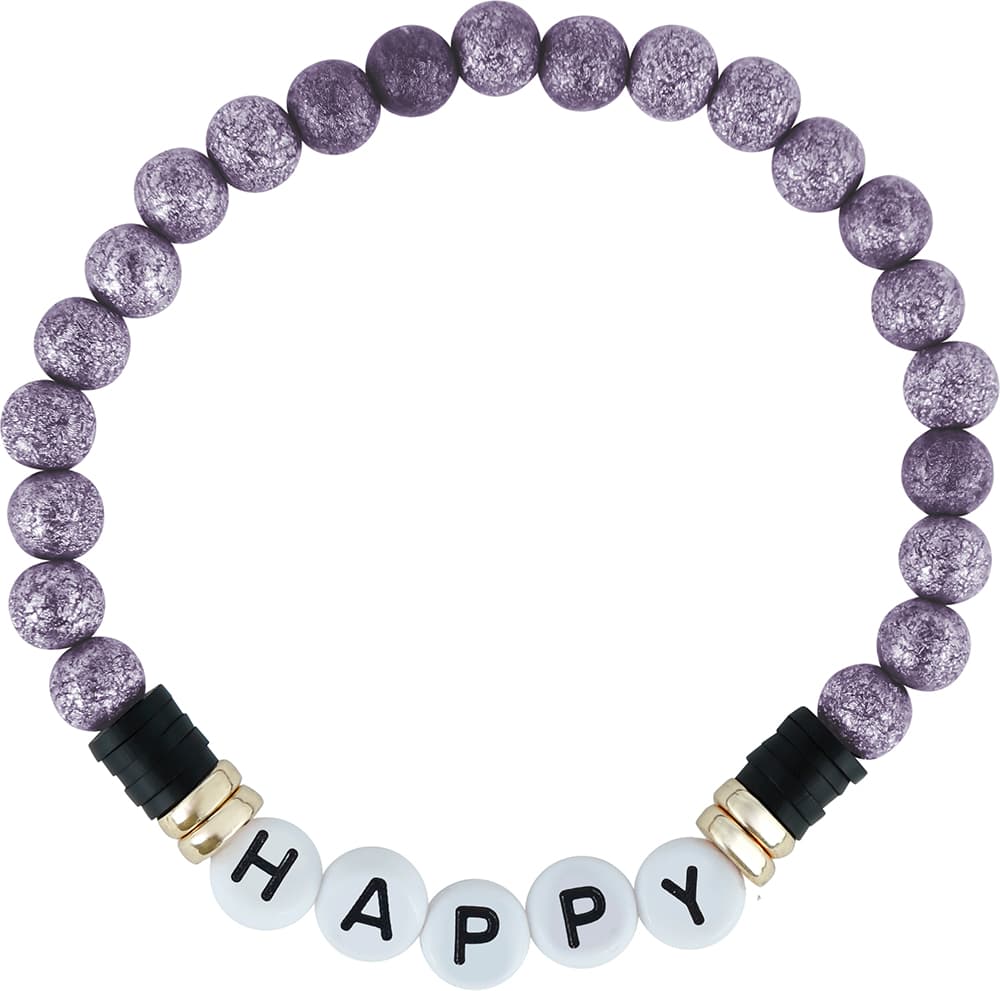 Sæt med 3 lilla halloween-armbånd