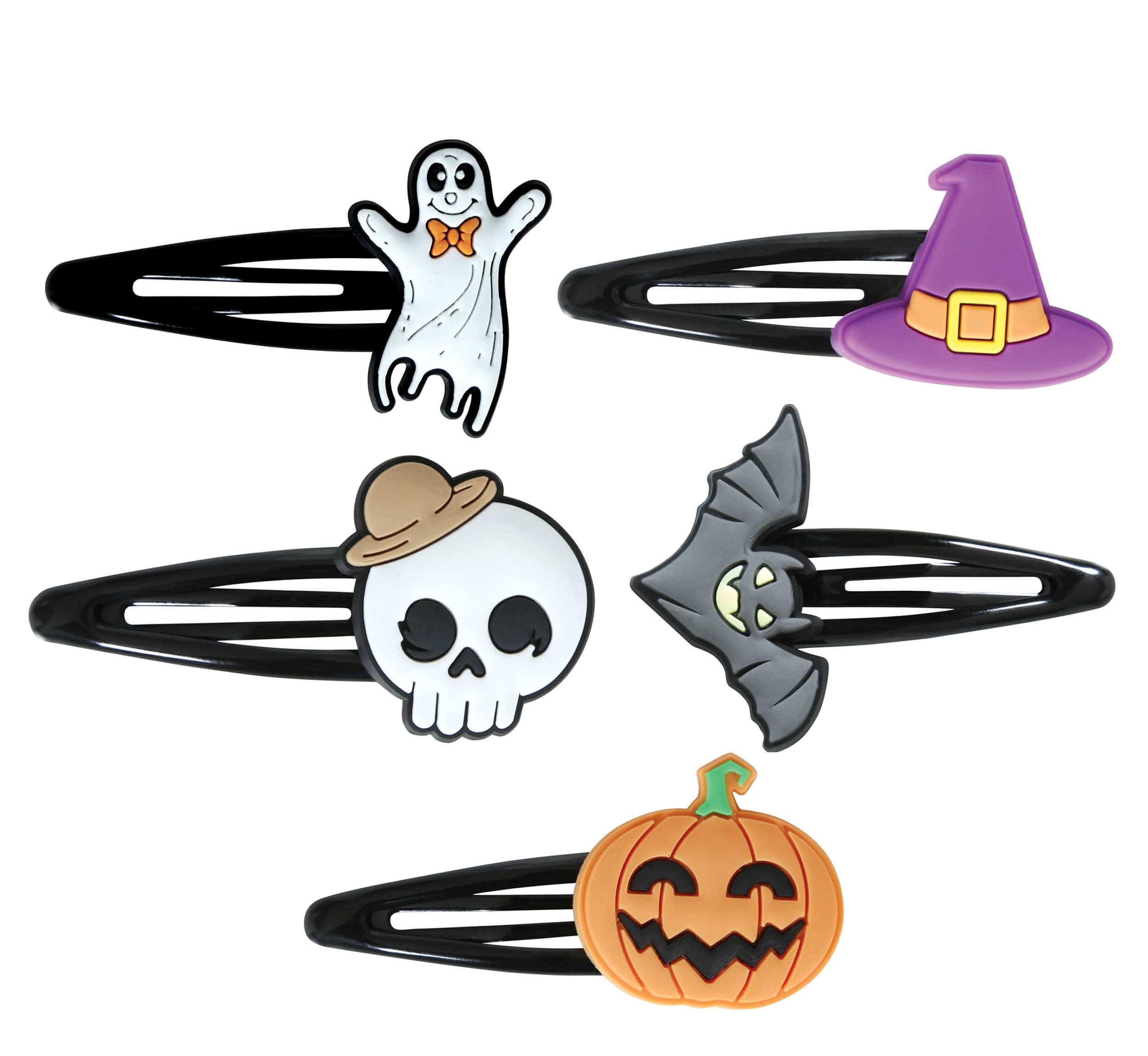 Sæt med 5 halloween-hårspænder, til voksne