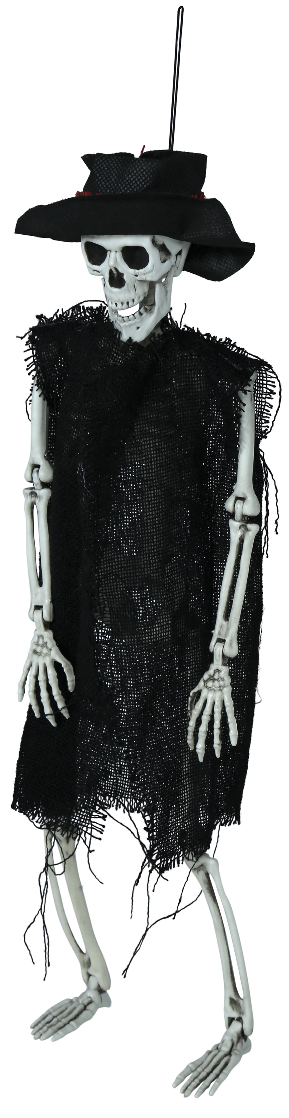 Hængende skelet med hat, 47 cm