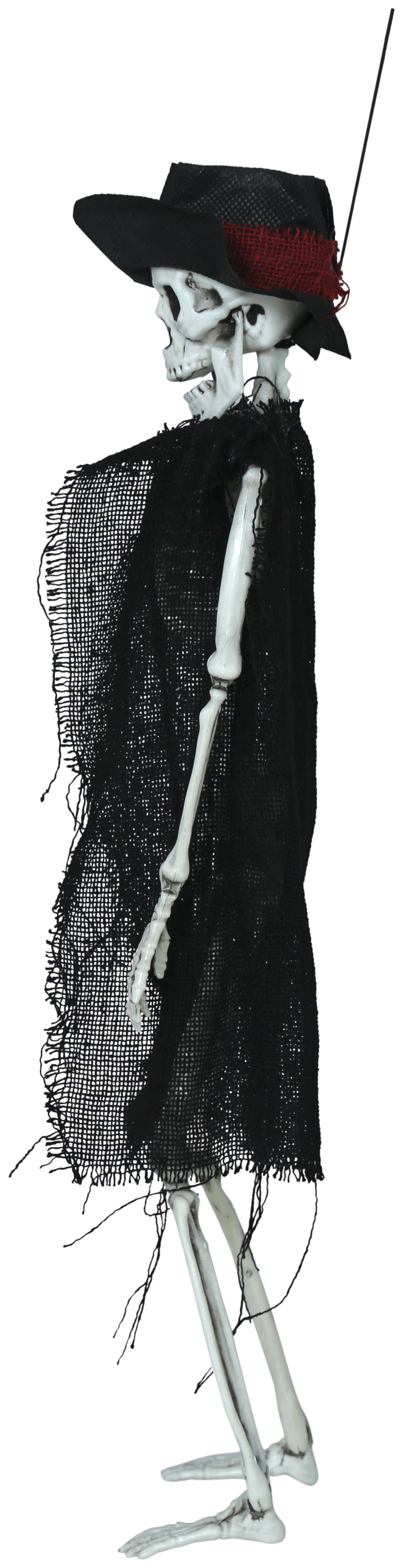 Hængende skelet med hat, 47 cm