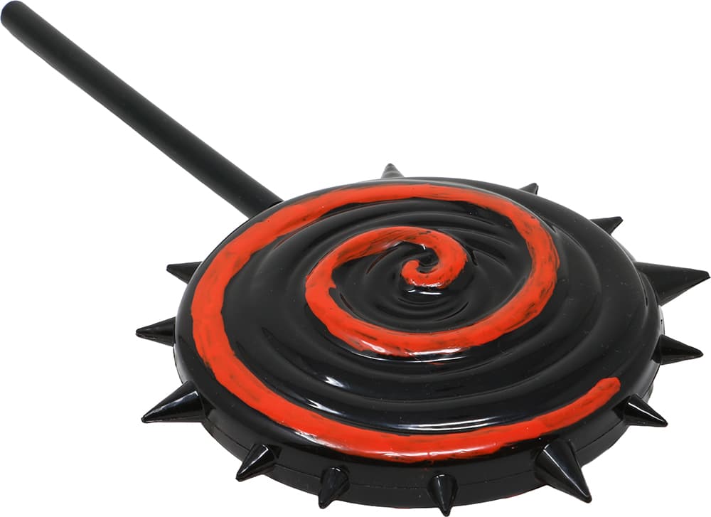 Rød og sort slikkepind, 20 cm