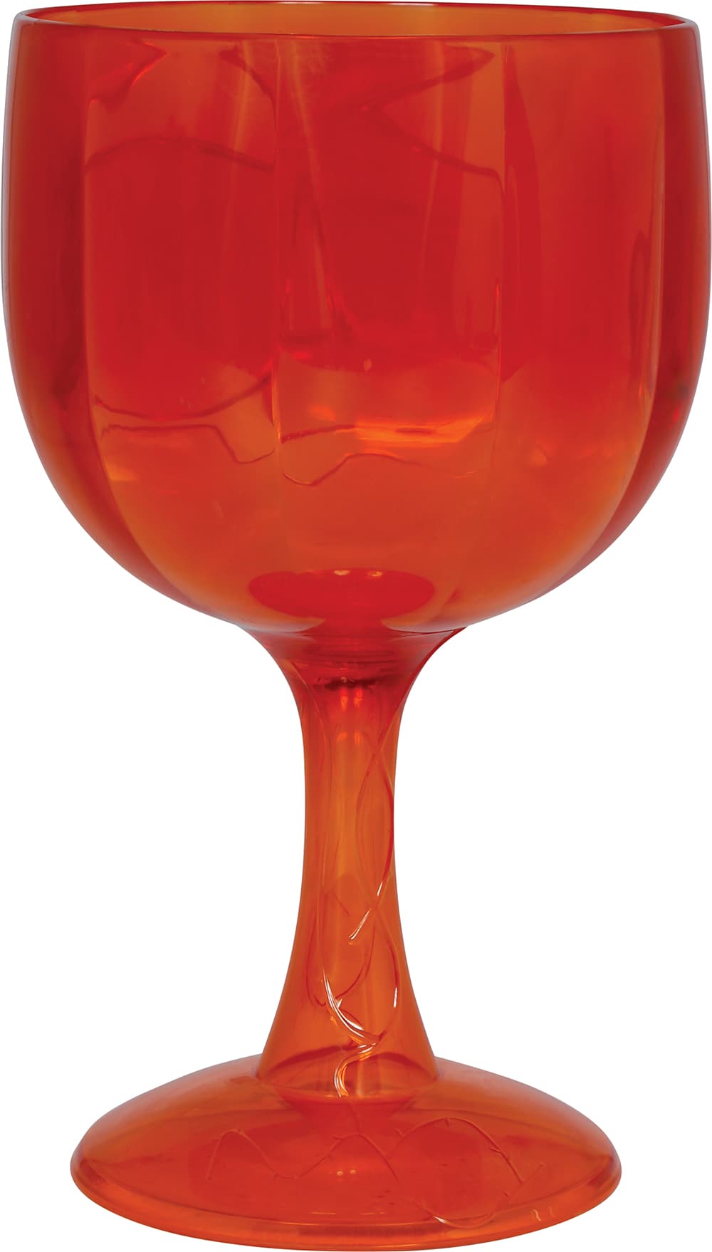 Orange græskarbæger, PVC, 18 cm
