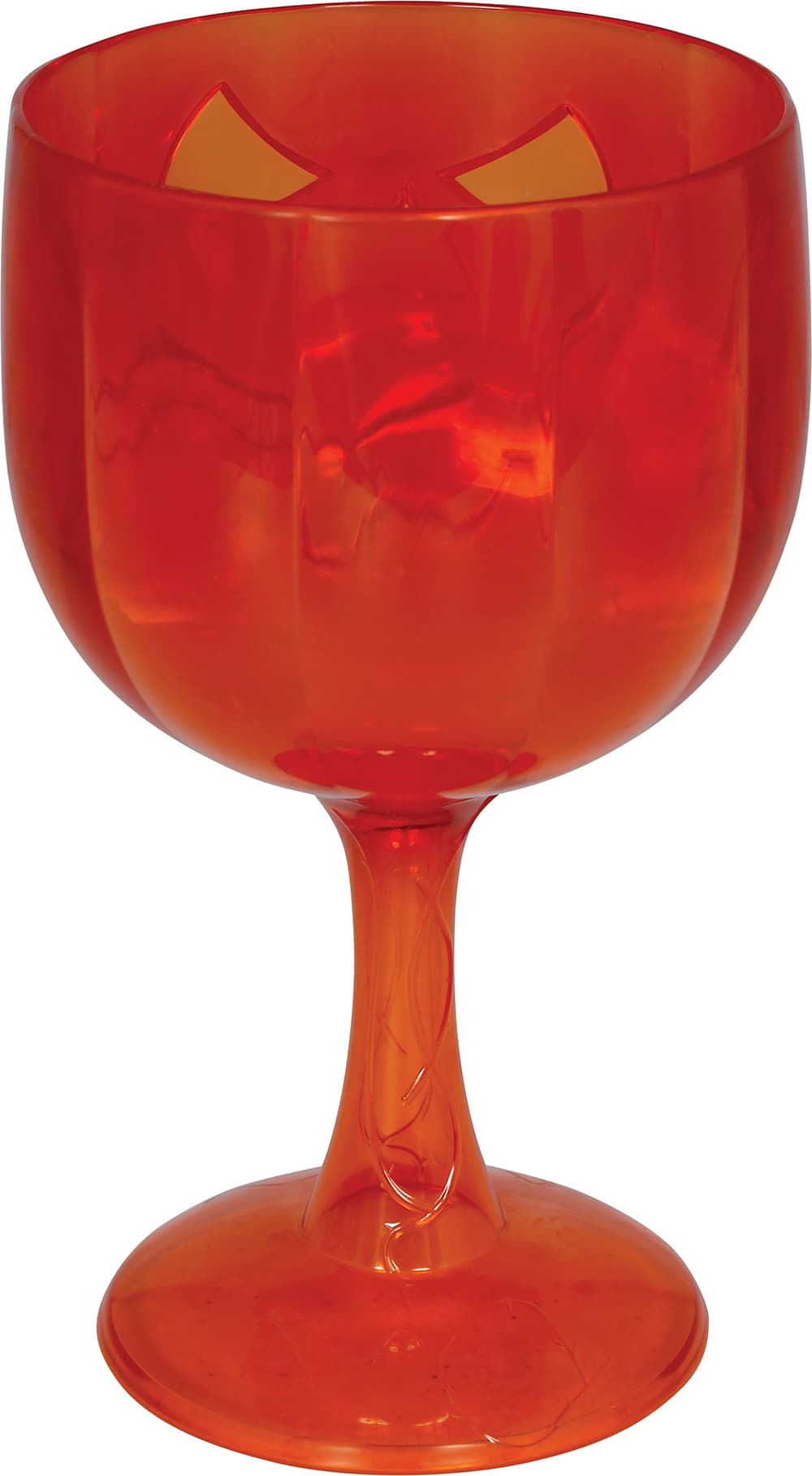 Orange græskarbæger, PVC, 18 cm