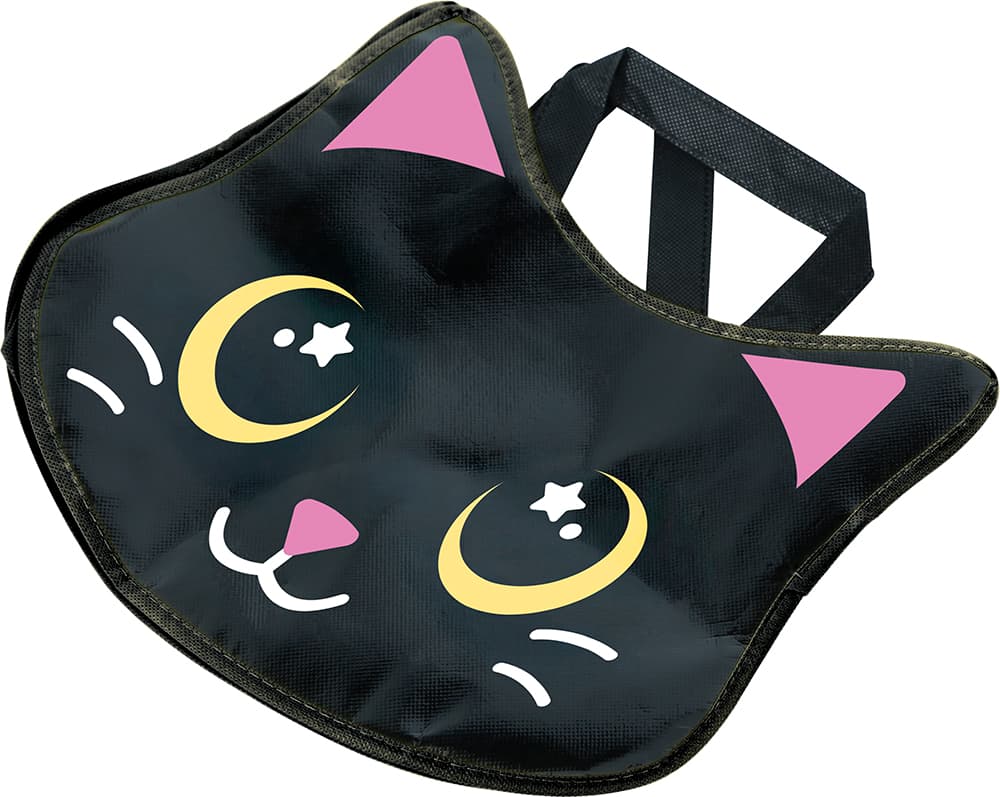 Pose med kat, metallisk, PVC, 29 × 31 cm