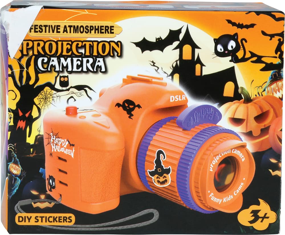 Kamera med miniprojektor, halloween, 10 cm