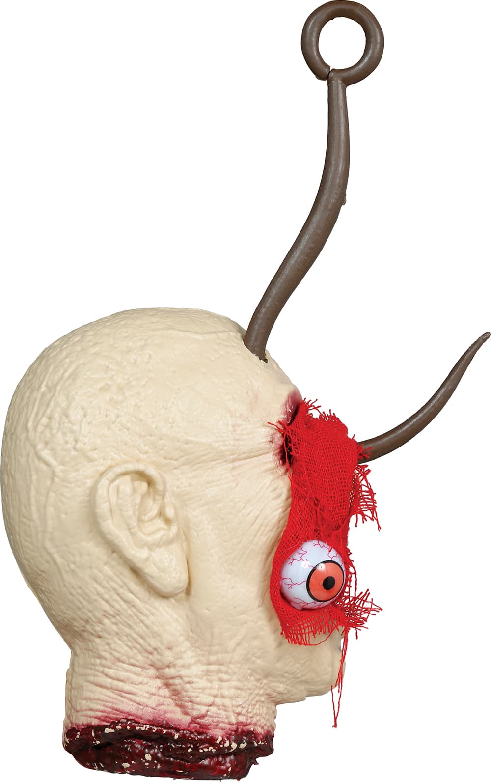 Hængende hoved med krog, PVC, 38 cm