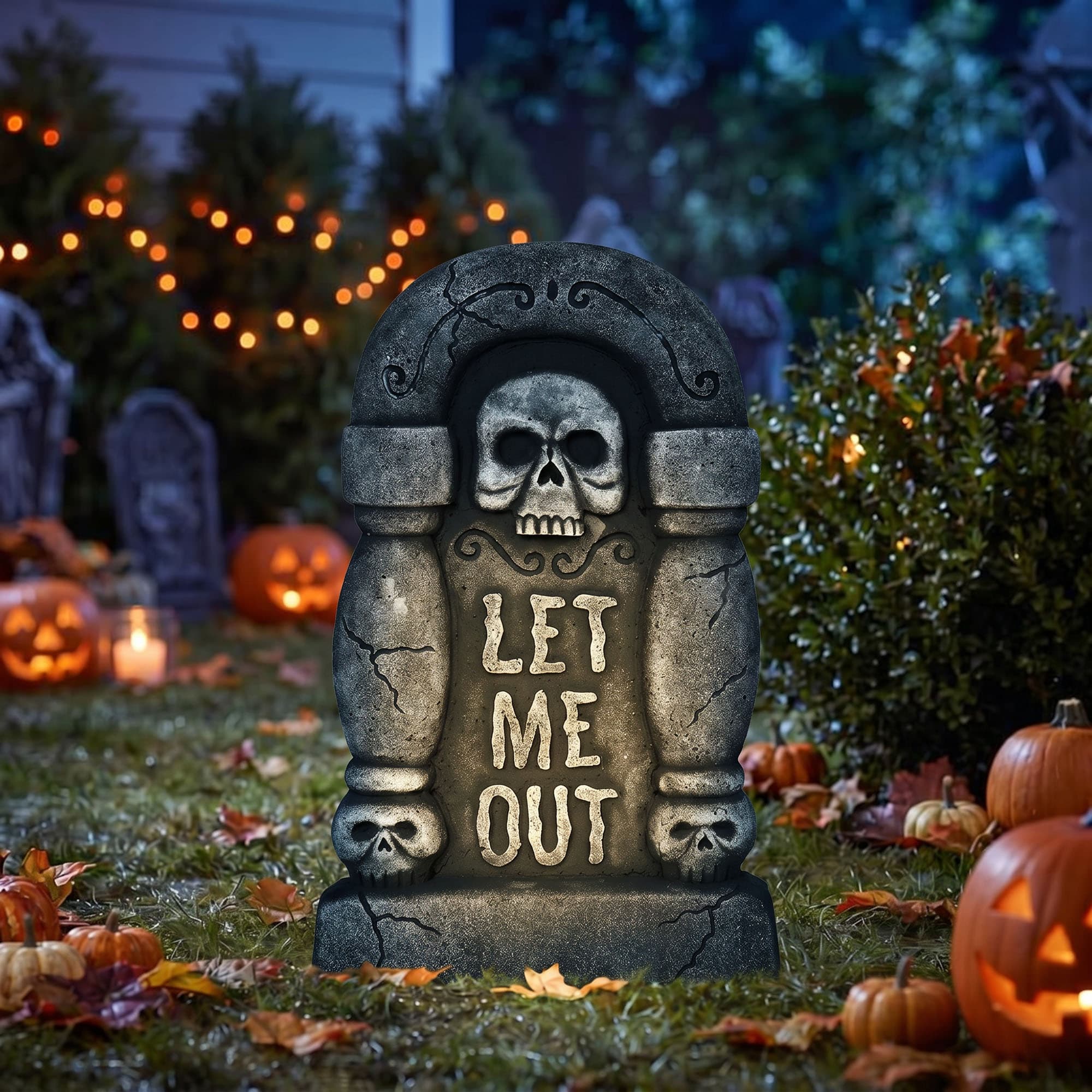 Gravsten "Let Me Out", 42 × 26 cm