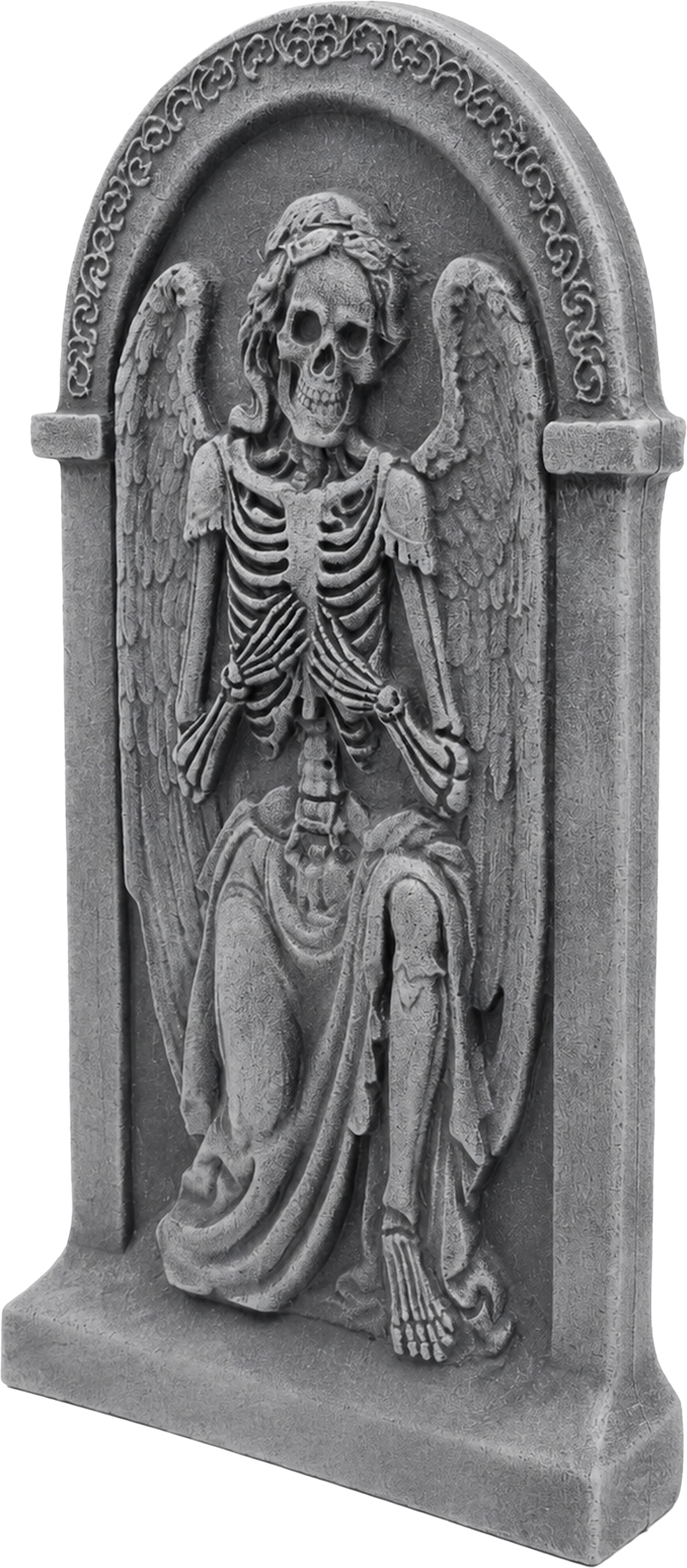 Gravsten med engel, 90 × 50 cm