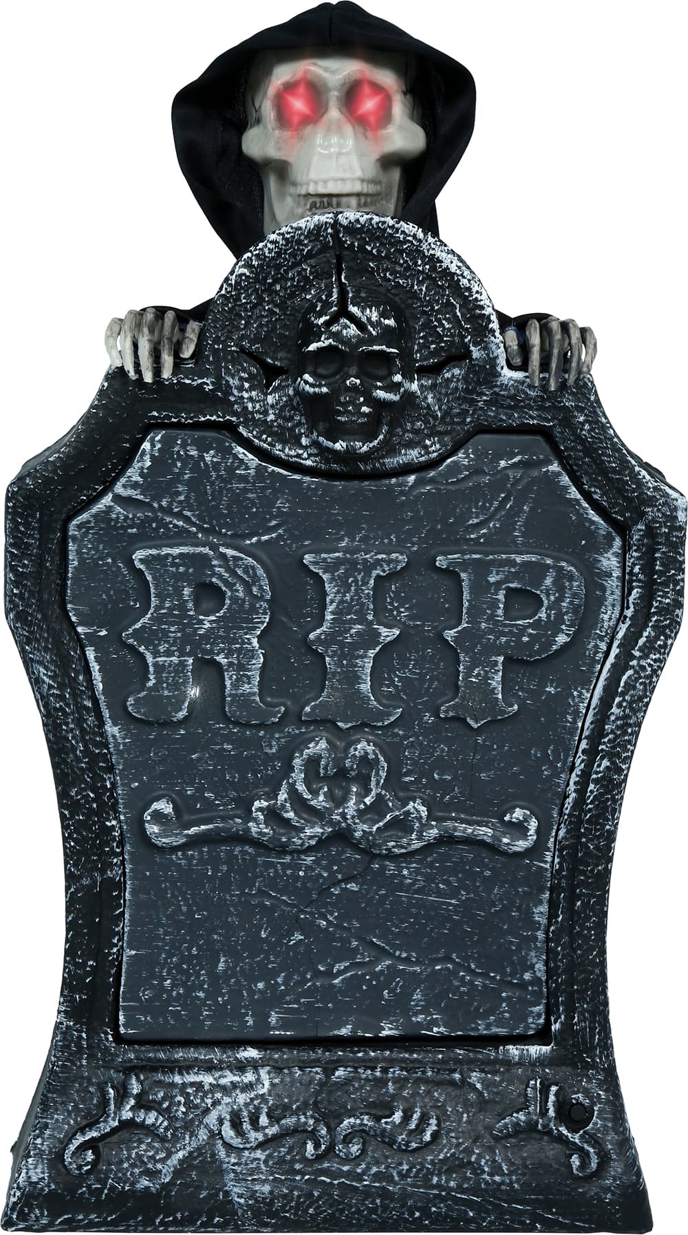 Gravsten med lys, lyd og bevægelse, PVC, 25 × 40 cm