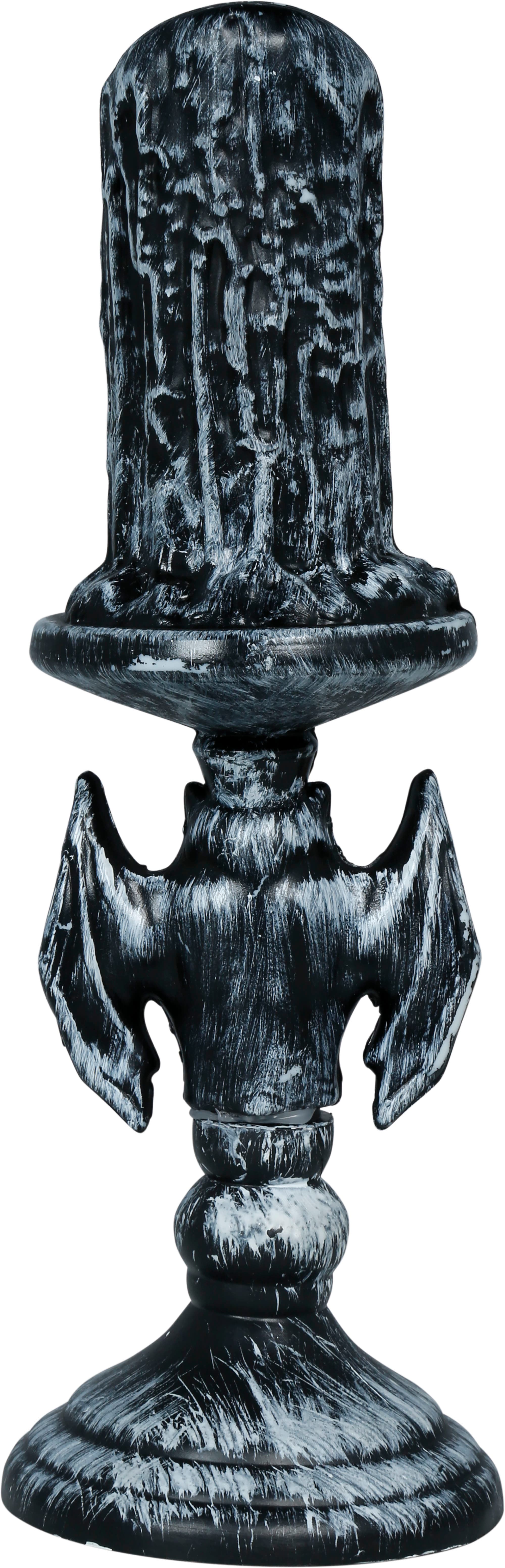 Kandelaber med flagermus og lys, PVC, 26 cm