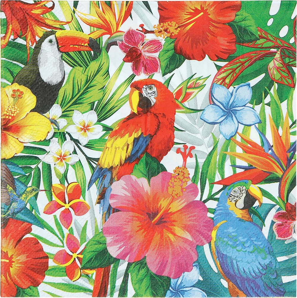 Pose med 20 Hawaii-servietter, 16 × 16 cm