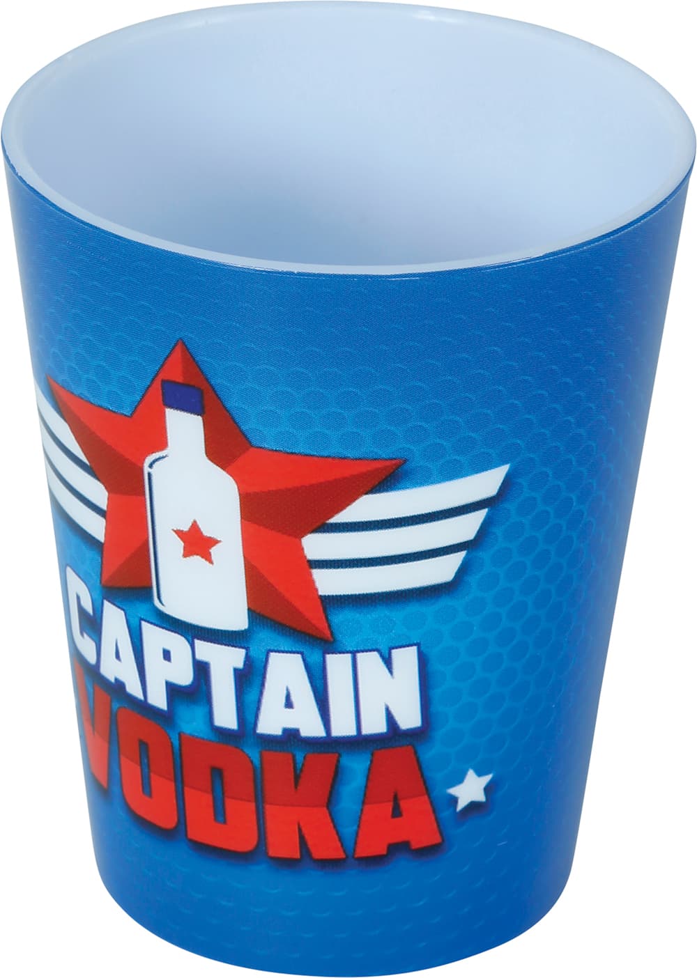 3 Captain Vodka-shotglas, 5 × 6 cm