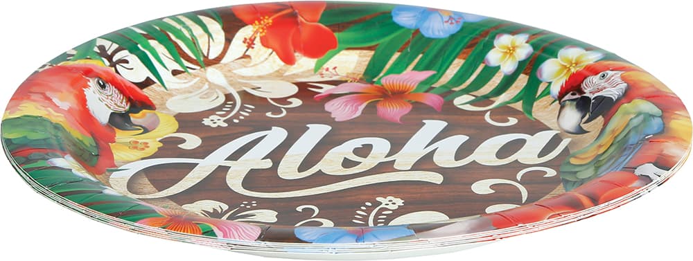 Pose med 6 tallerkener Aloha Summer, 23 cm