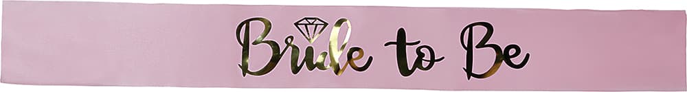 Lyserødt skærf "Bride to Be" til voksne