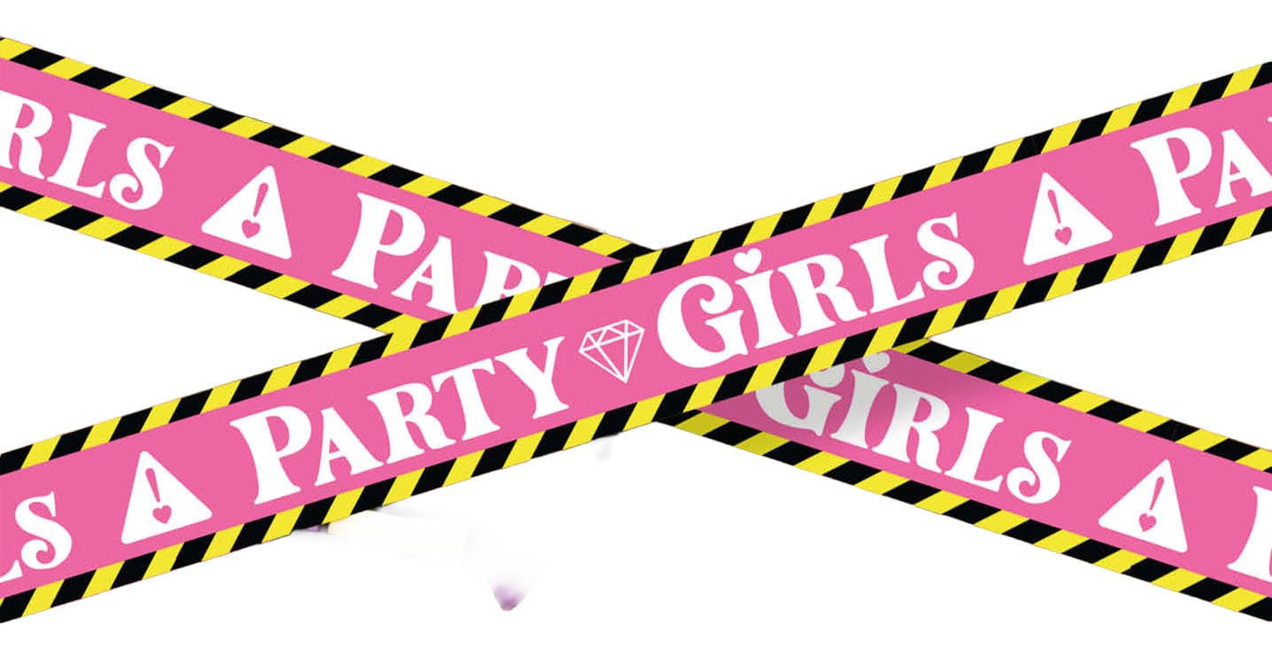 Party Girls-bånd, 6 m × 7,6 cm