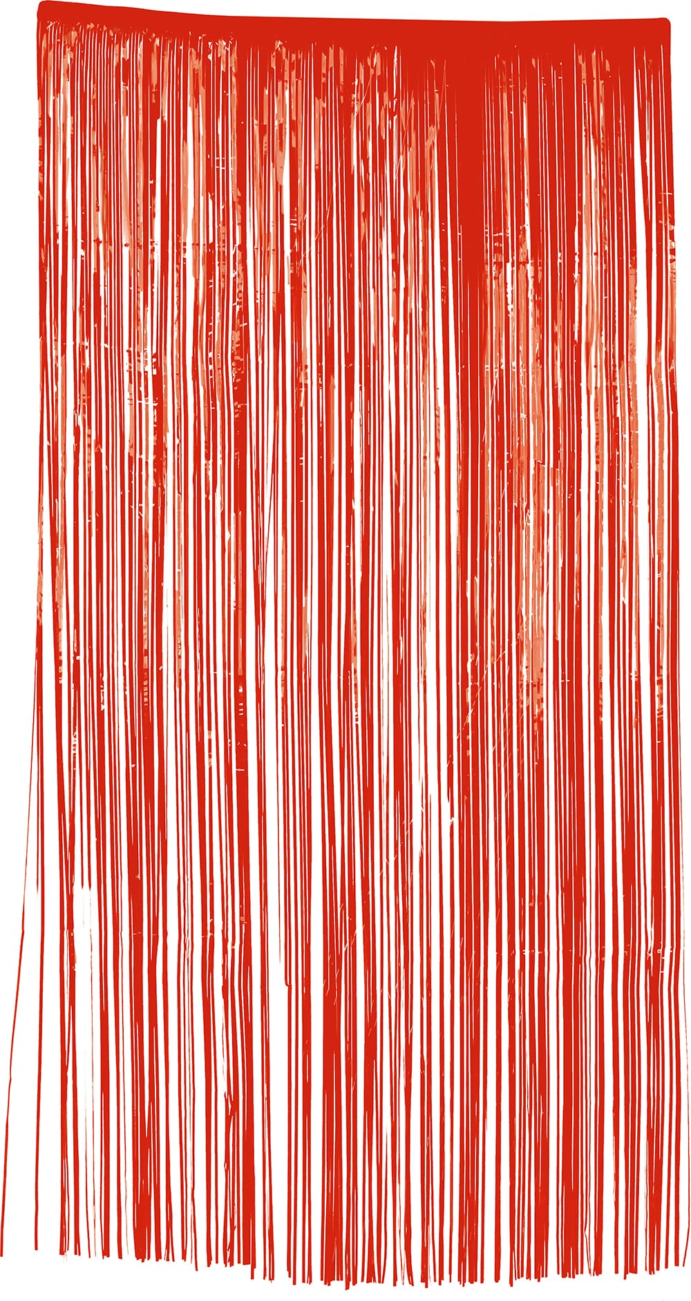Rødt dørforhæng, PVC, 100 × 200 cm