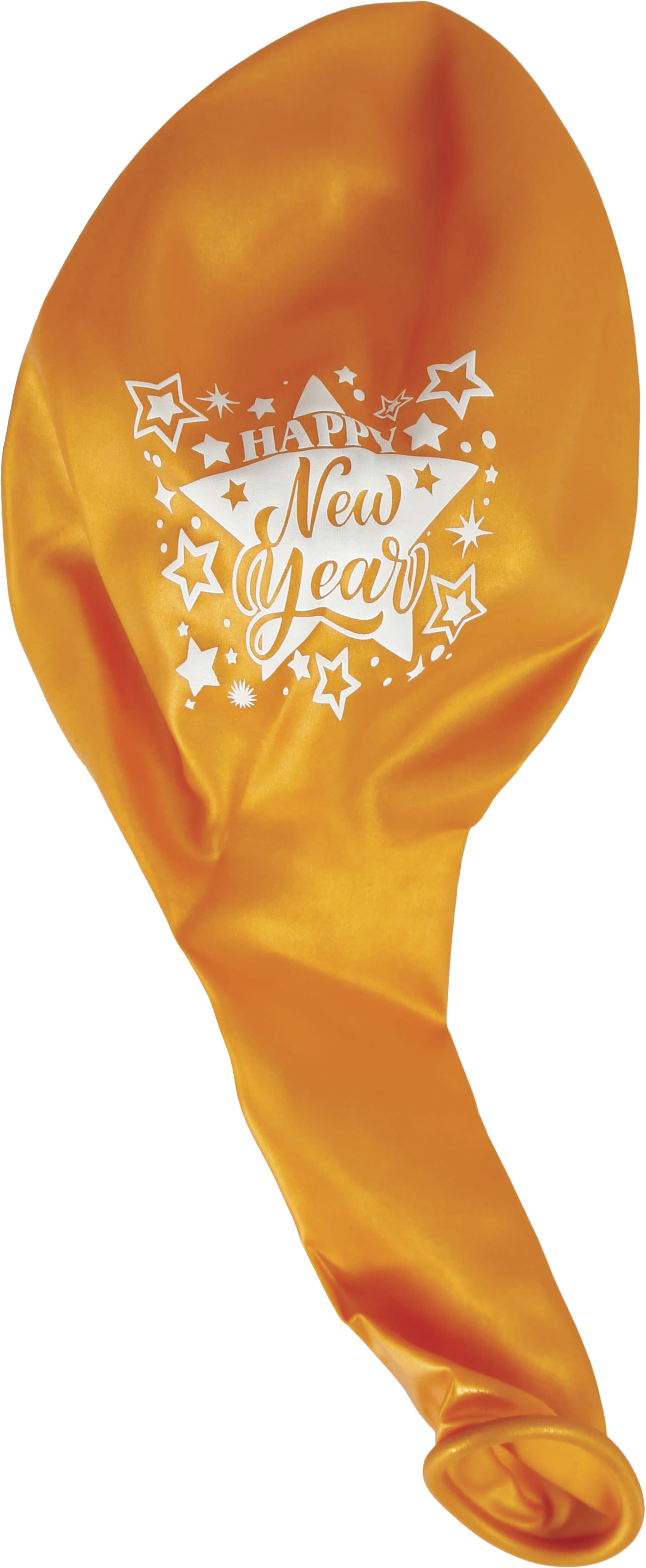 Pose med 10 guldfarvede balloner "Happy New Year", latex