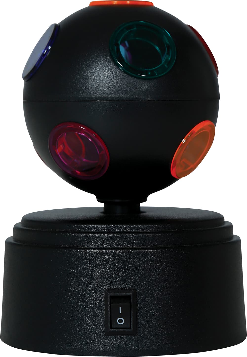LED-discokugle 9 × 9 × 12 cm, batteridrevet