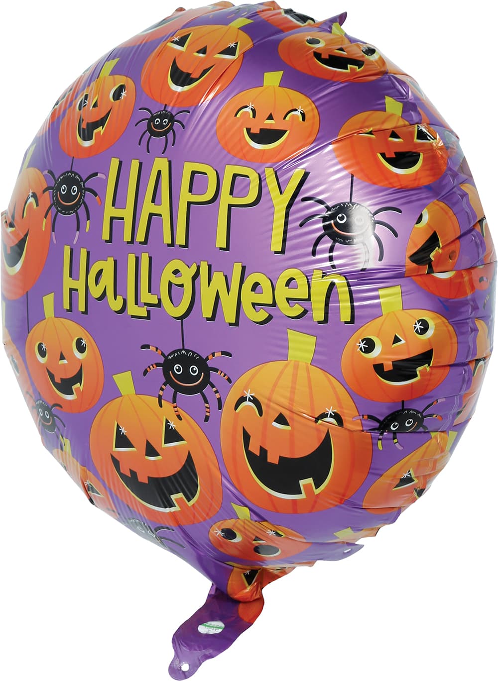 Lilla ballon "Happy Halloween" i aluminium, 50 cm
