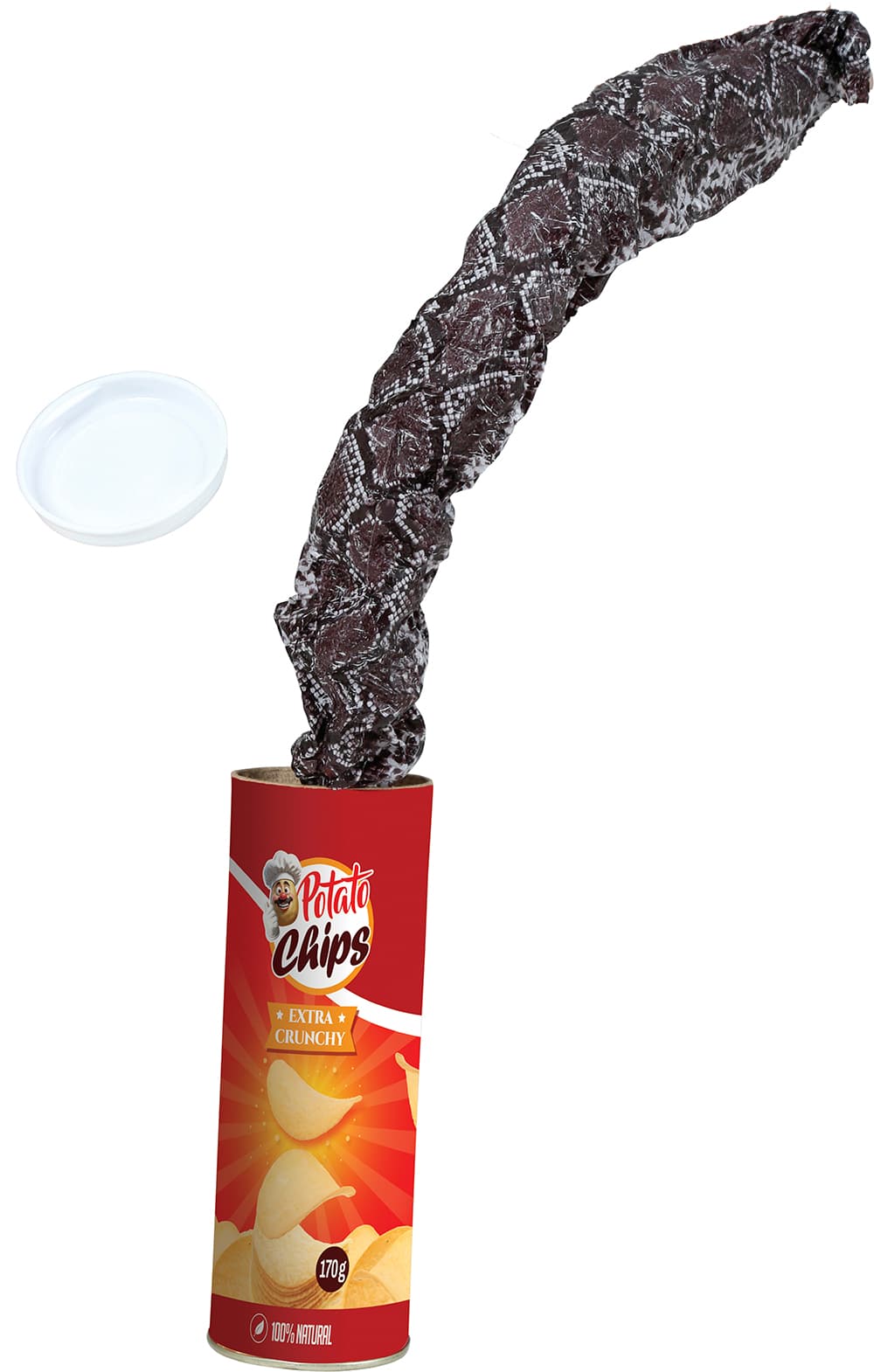 Overraskelses-chipsdåse 20 cm