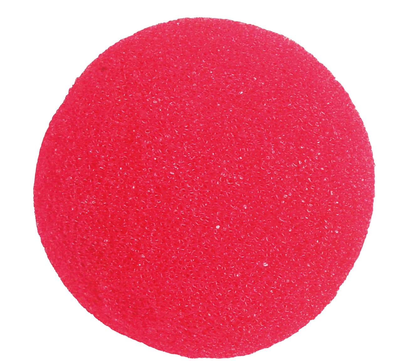 Rød klovnenæse i skumgummi, 5 cm