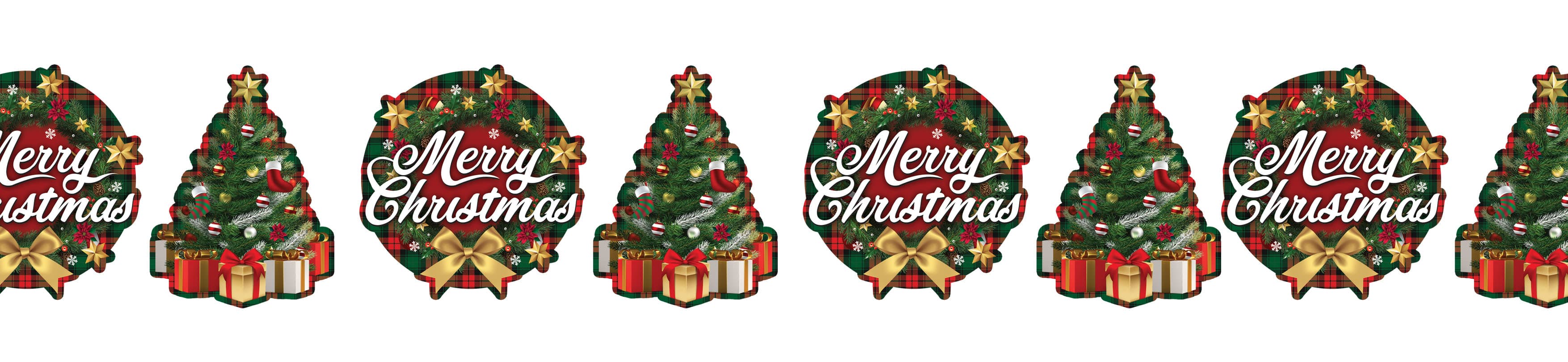 Guirlande "Merry Christmas" 300 cm, 16 × 16 cm