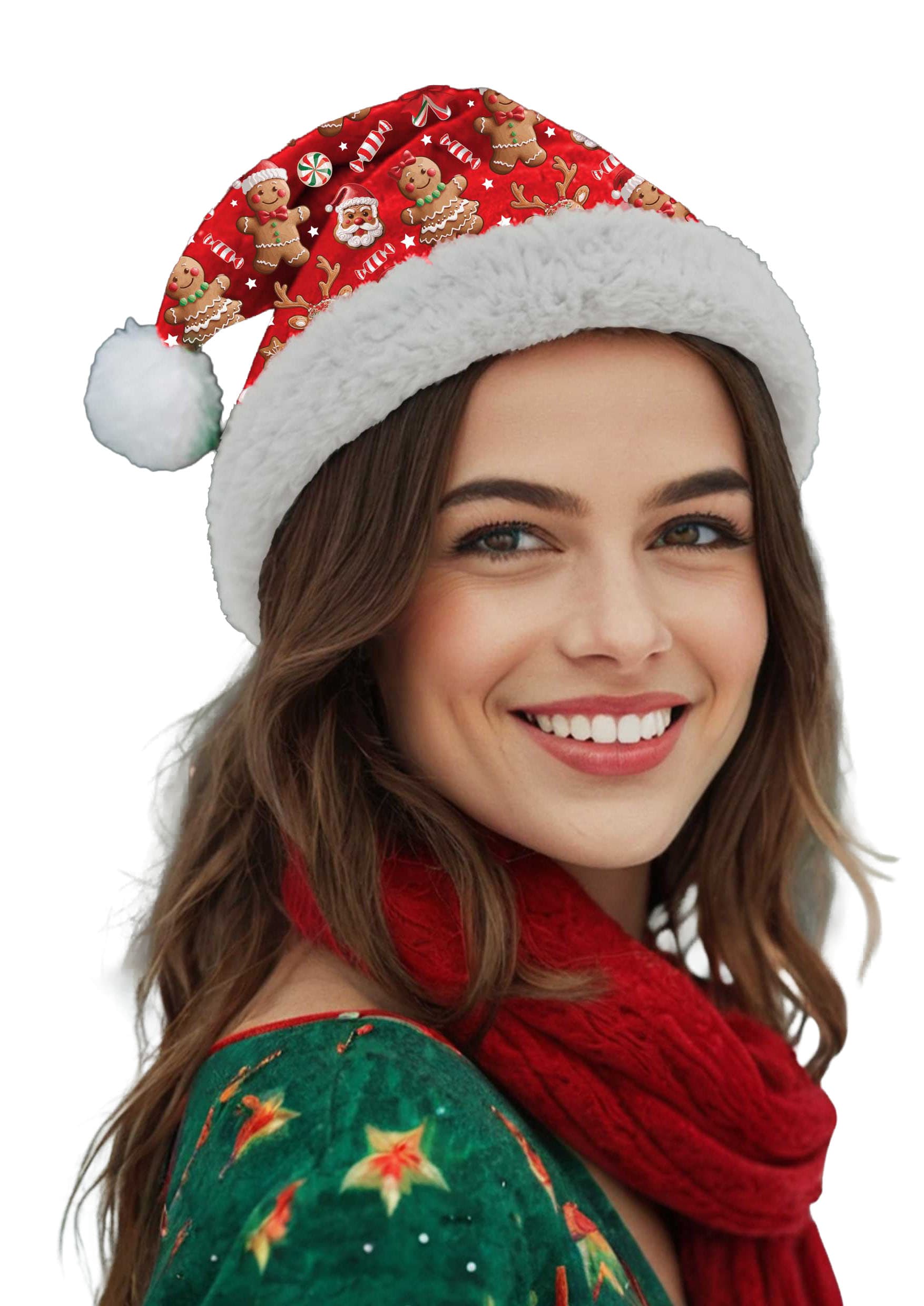 Julehat med print, model 41407