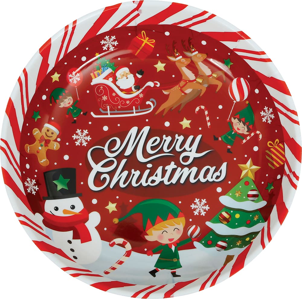 Juleskål "Merry Christmas", 32 cm, PVC