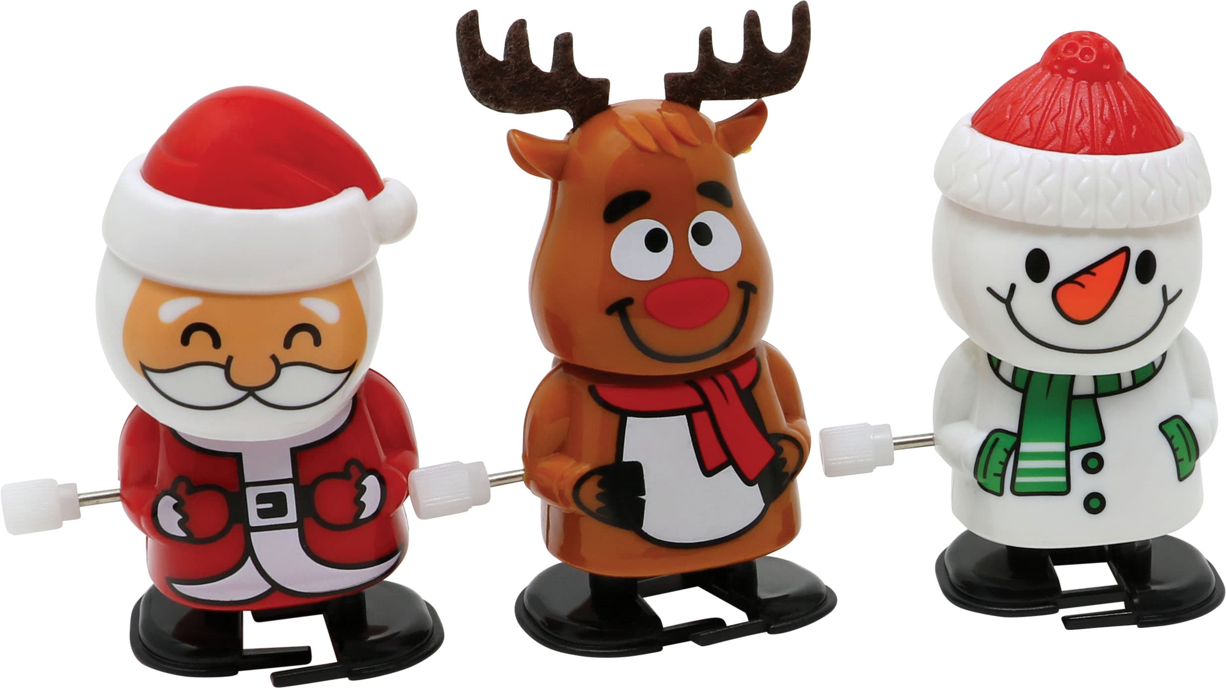 Assorteret gående julefigur, 6,5 cm