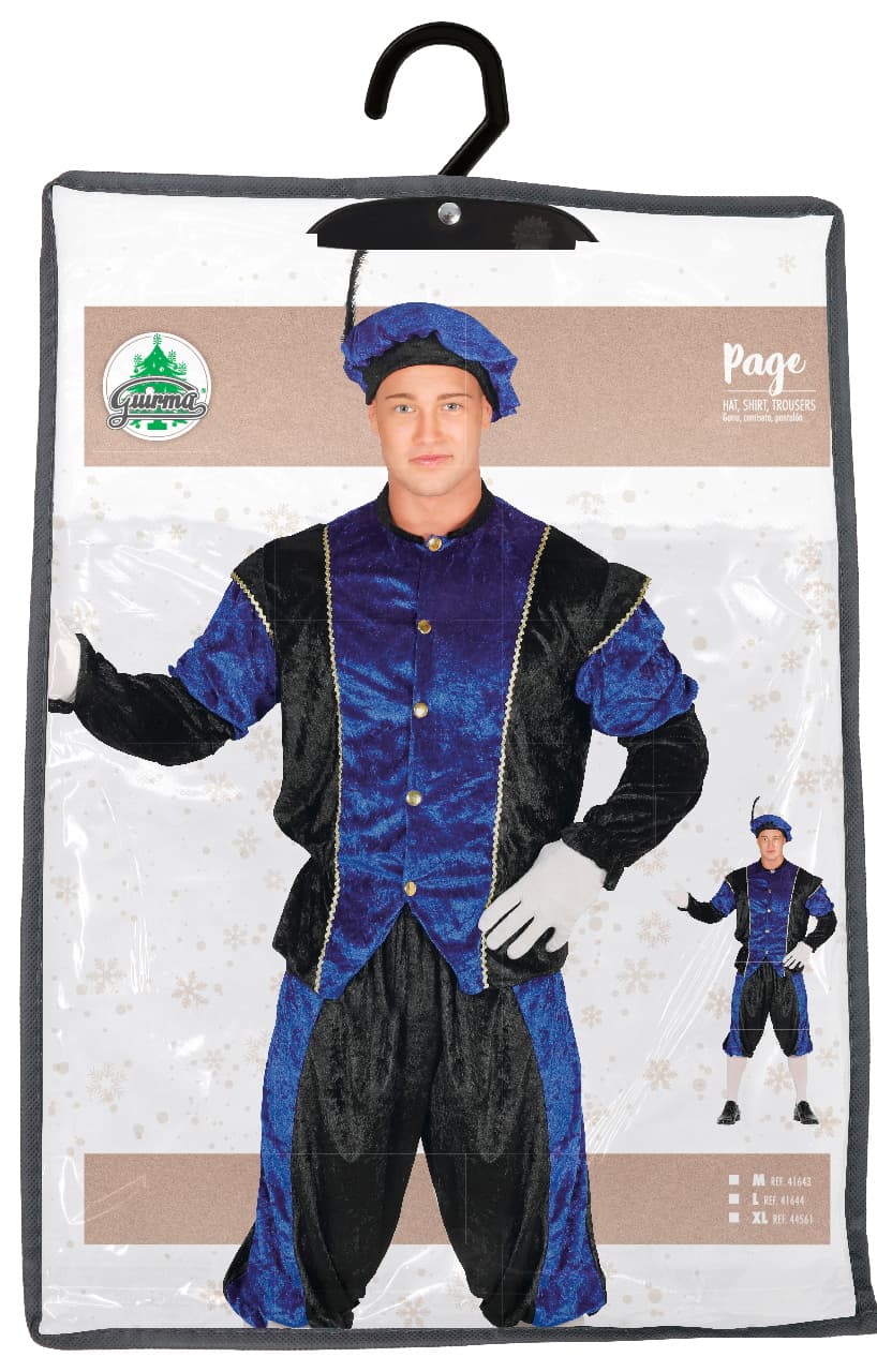 Blå page – kostume til herrer, model 41643