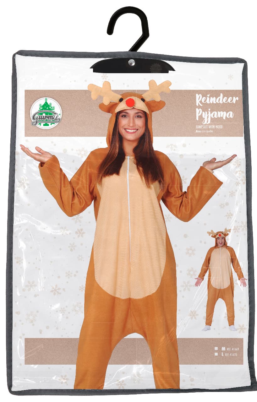 Rensdyrpyjamas – kostume til herrer, model 41669