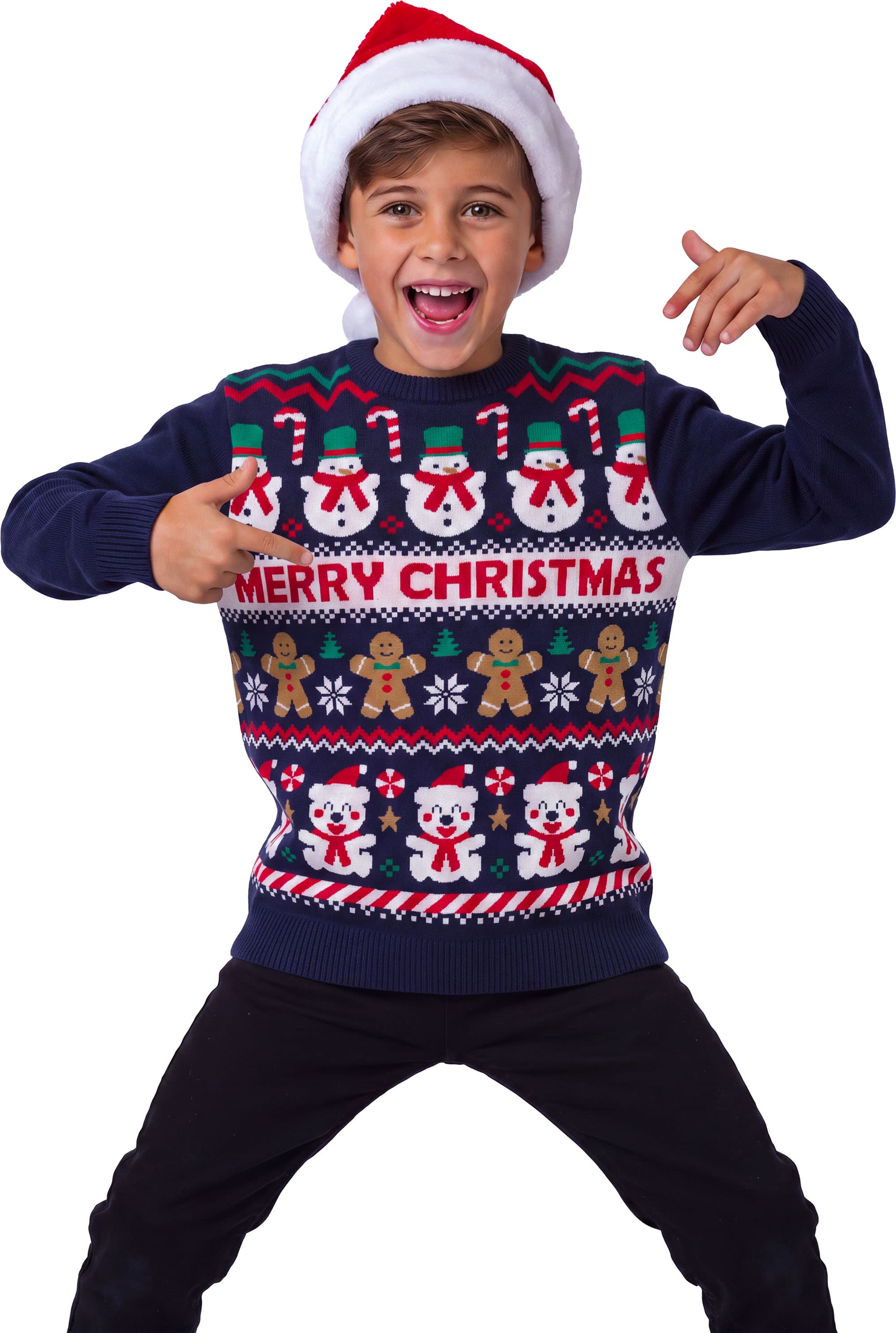 Julesweater "Snemand" til børn