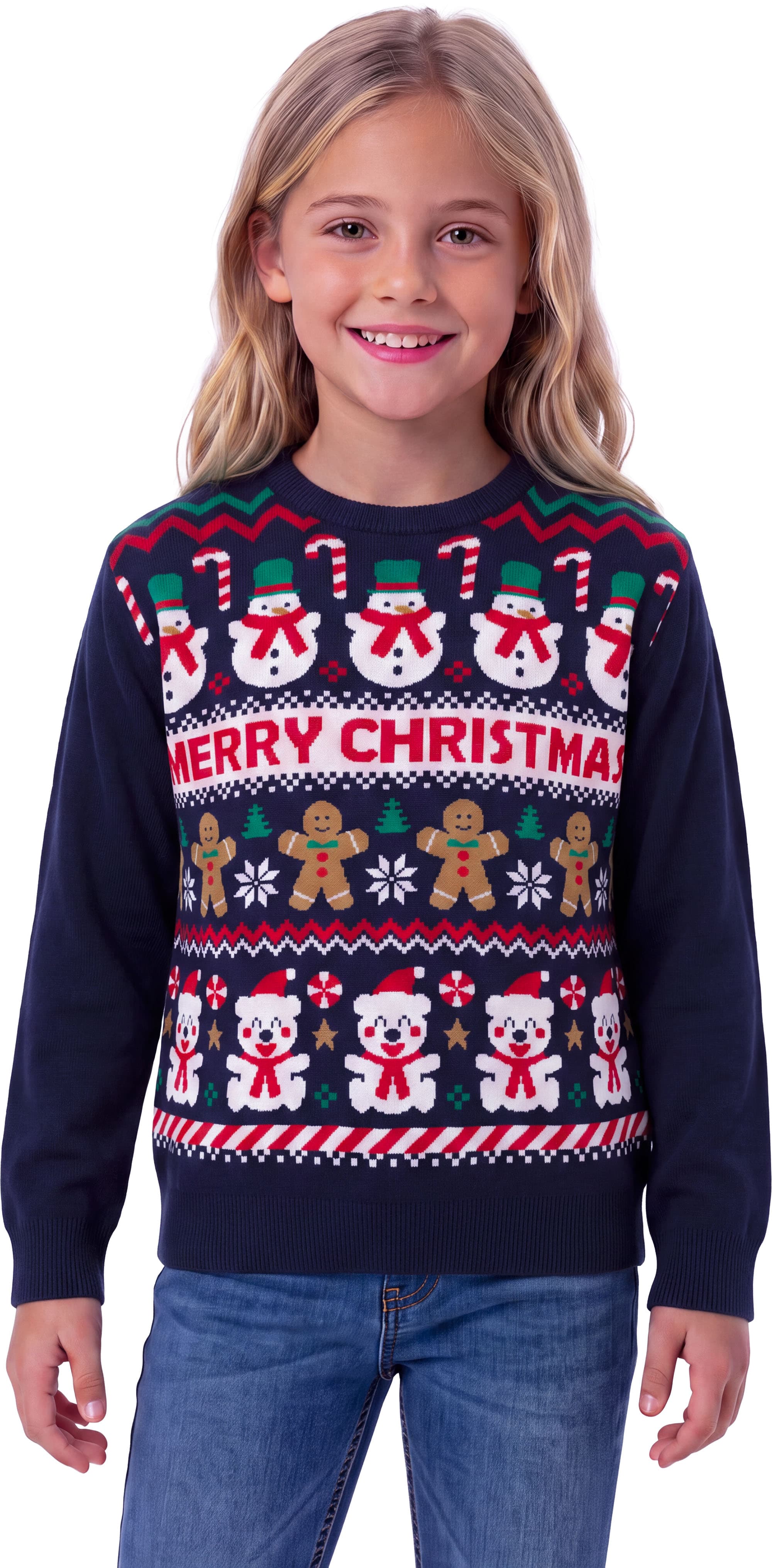 Julesweater "Snemand" til børn
