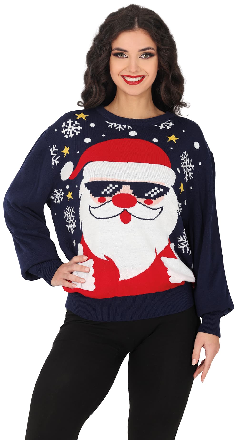 Julesweater med julemand til damer