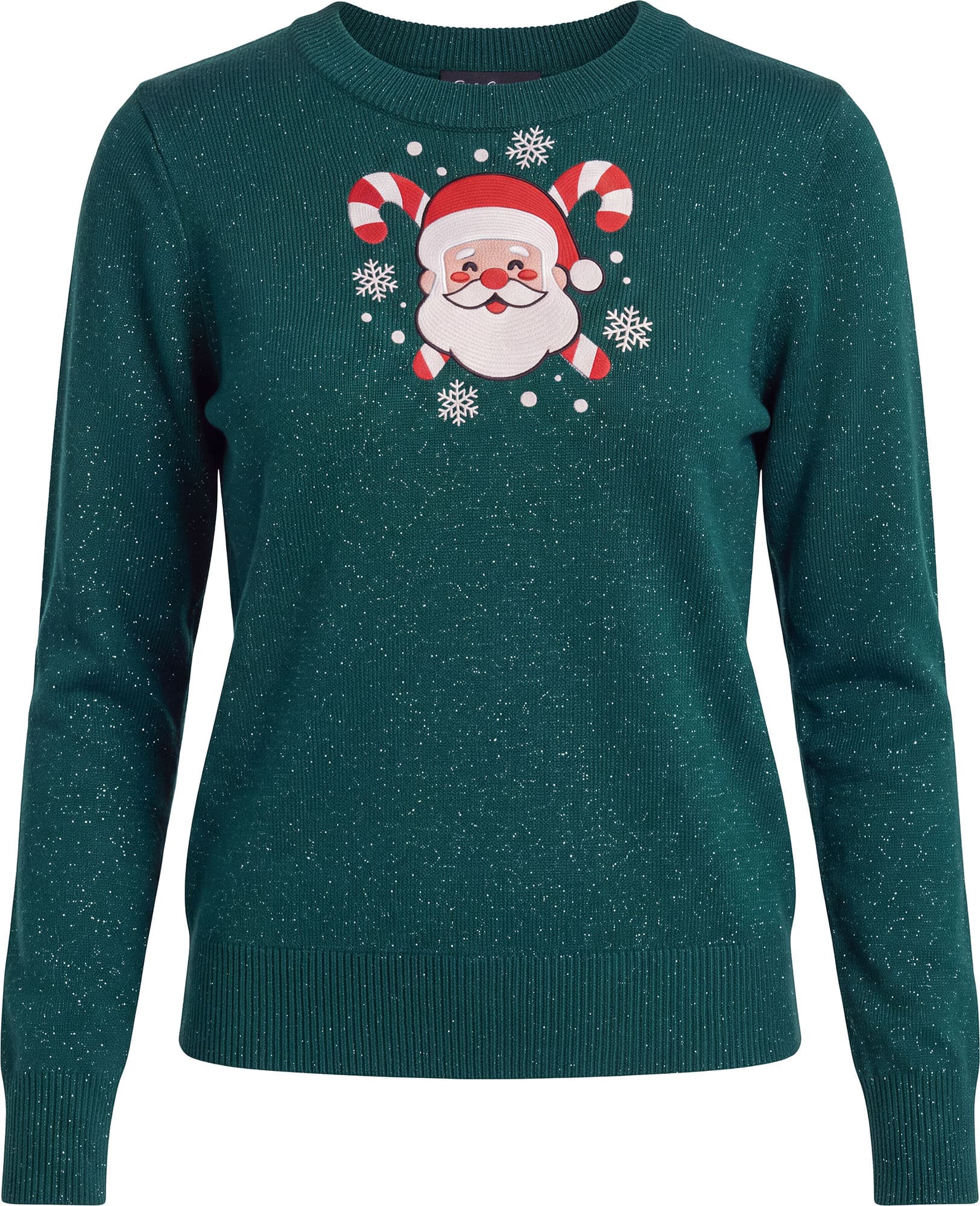 Julesweater med "Noel" i glitter til damer