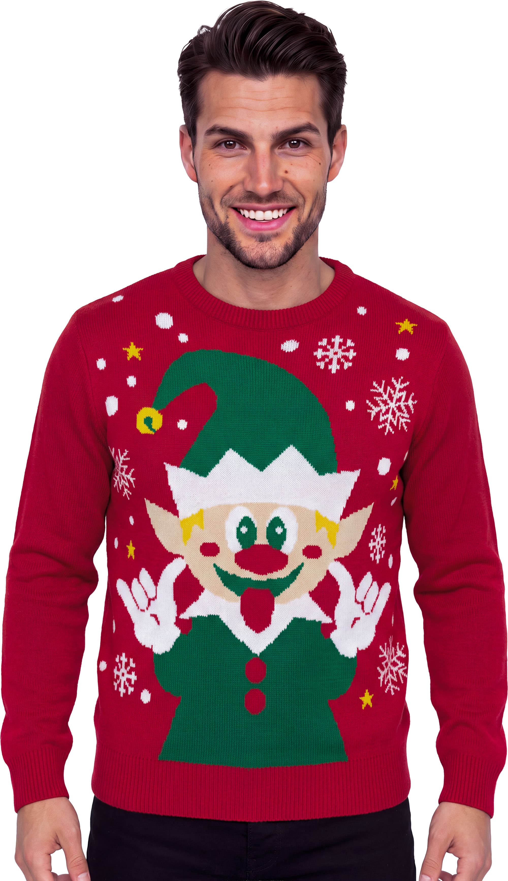 Julesweater med nisse til herrer, model 41948