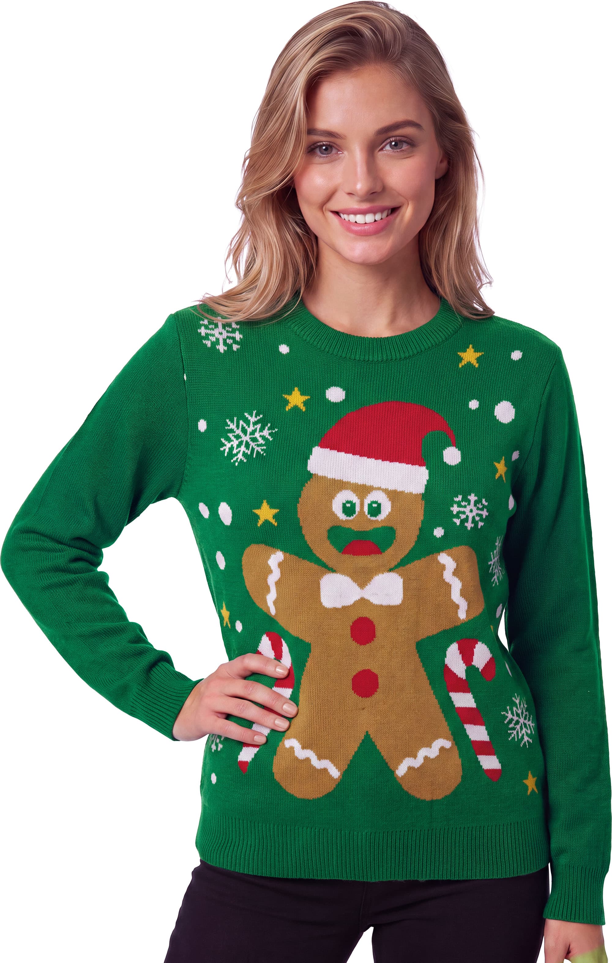 Julesweater med småkage til damer