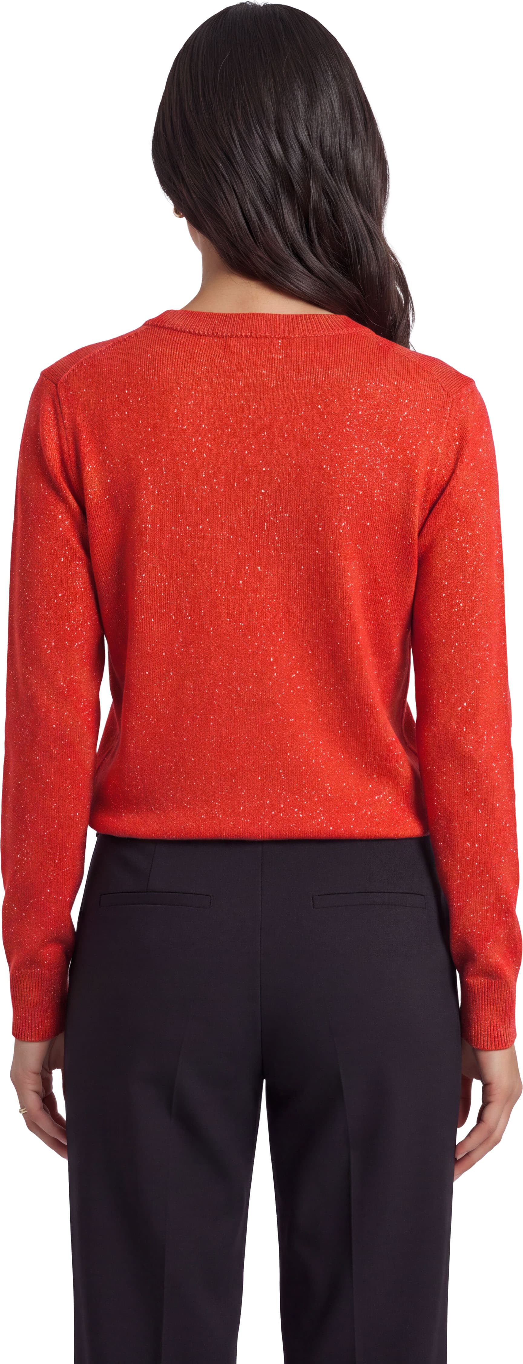 Julesweater med rensdyr i glitter til damer
